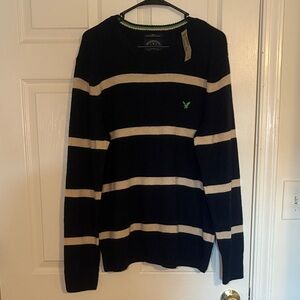 American Eagle Men’s Striped Crewneck Sweater